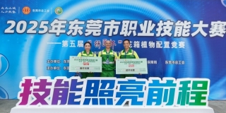 喜報丨東莞園林選手在2025年東莞市職業(yè)技能大賽——花箱植物配置競賽項目榮獲佳績